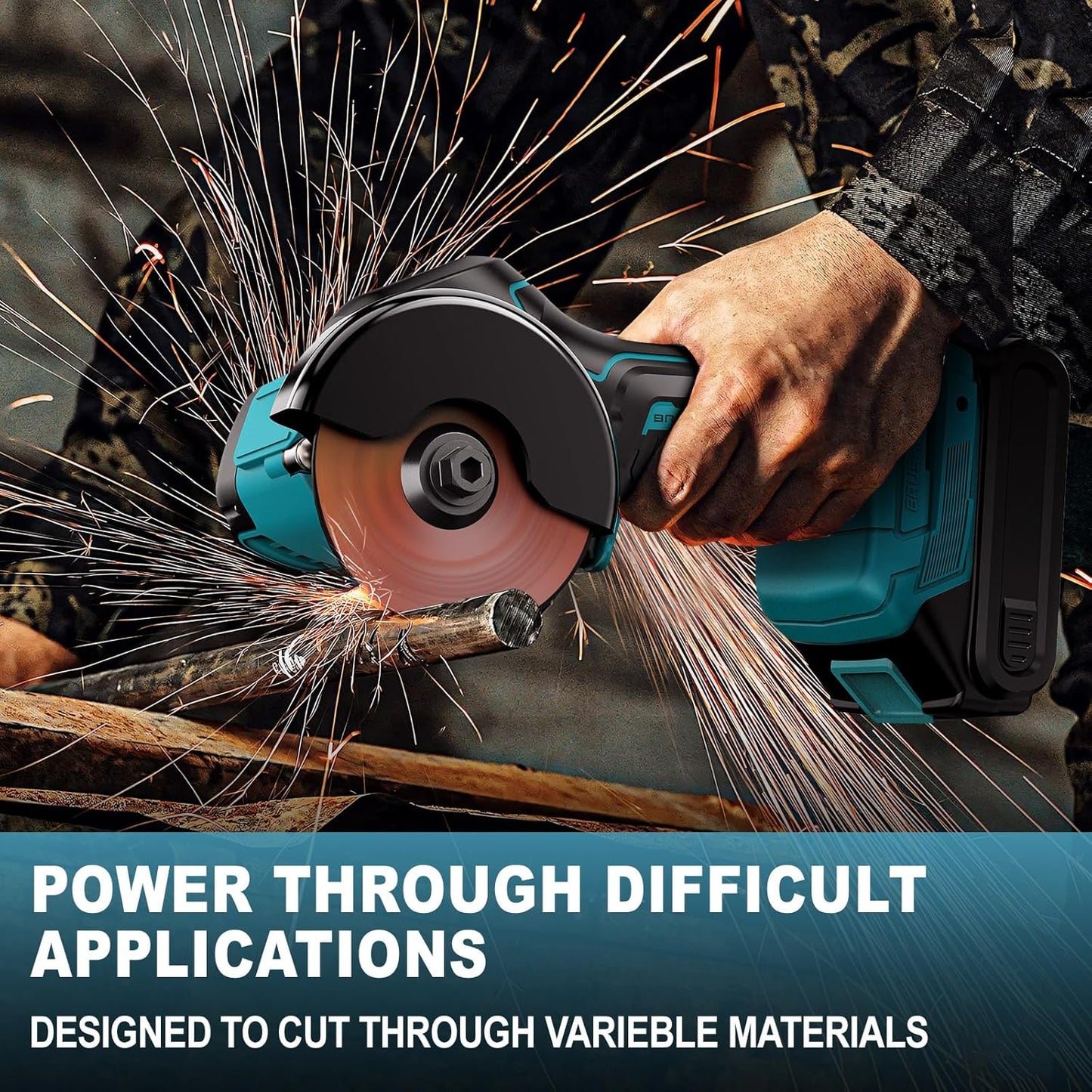 Makita Cordless Angle Grinder – 3 Inch Electric Cut-Off Tool / Mini Circular Saw