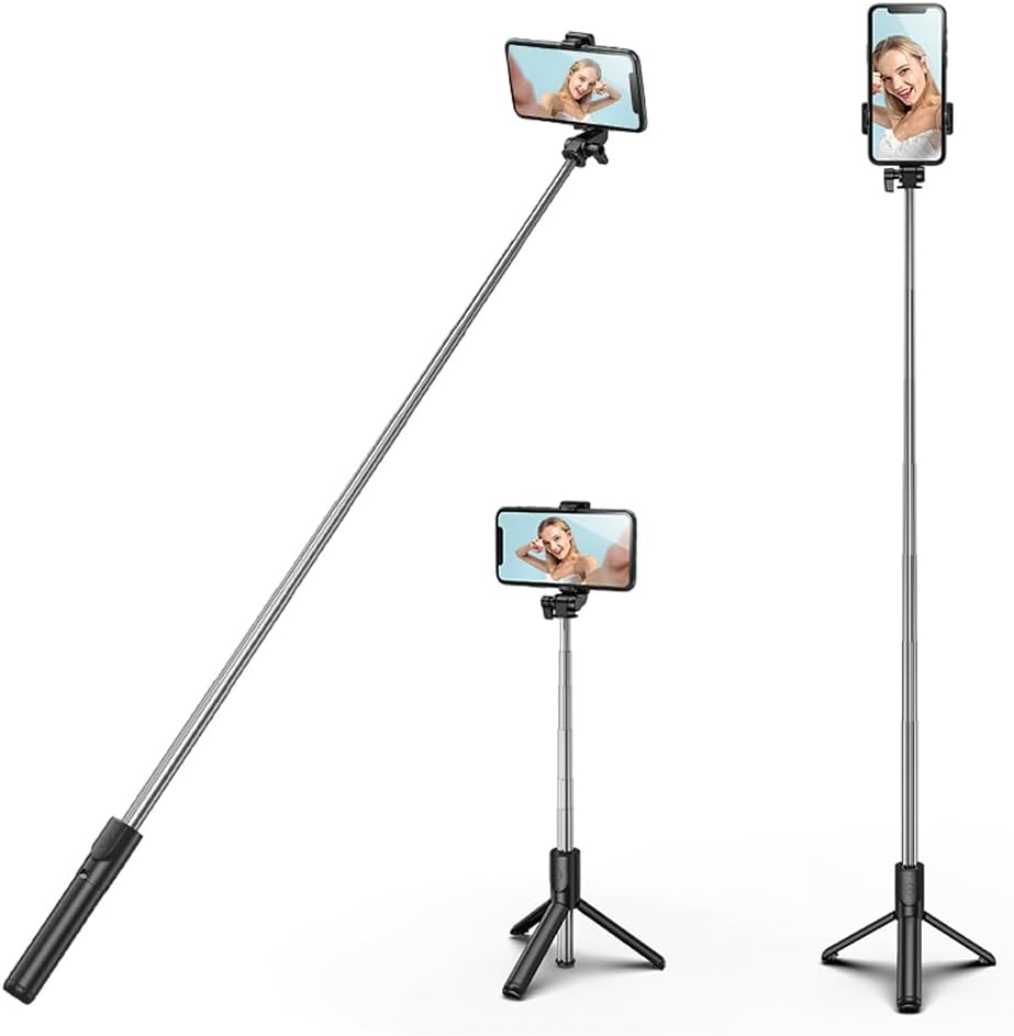 Wireless Selfie Stick Tripod with Light & Bluetooth Remote – Extendable Stand for iPhone, TikTok Live Streaming