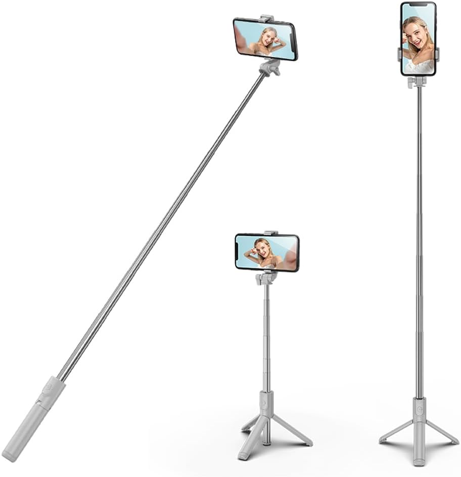 Wireless Selfie Stick Tripod with Light & Bluetooth Remote – Extendable Stand for iPhone, TikTok Live Streaming