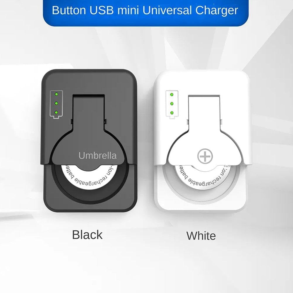 Universal Button Battery Charger with LED Indicator – Portable Charger for LIR2016 / LIR2025 / LIR2032