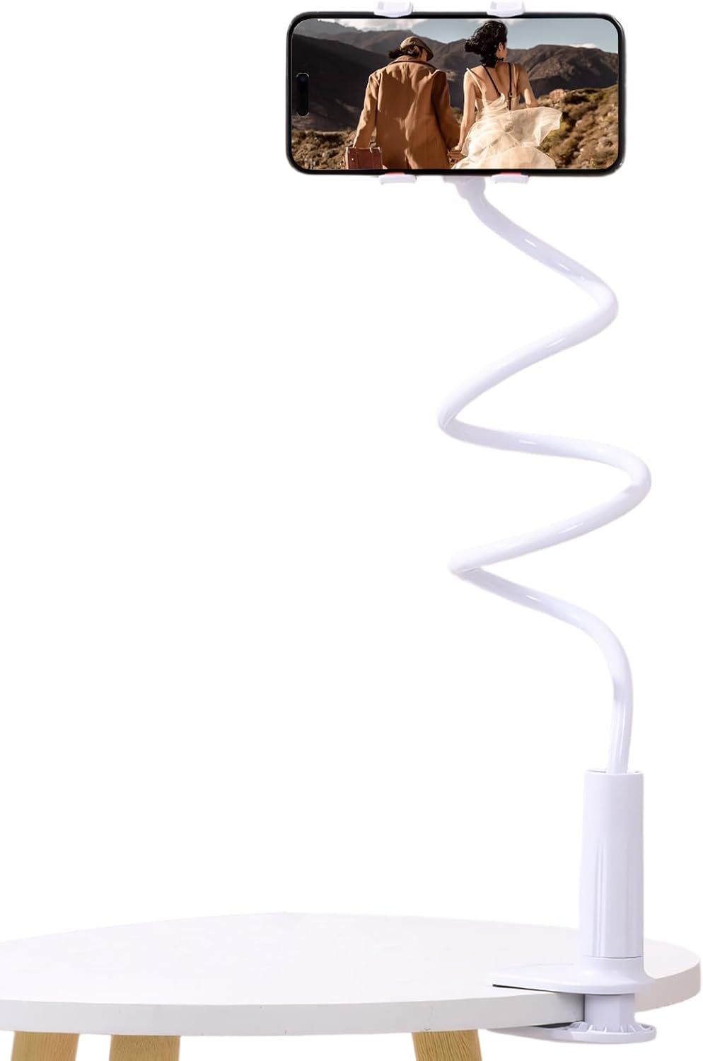 Lazy Bedside DesktopMobile Phone Clamp Bracket Flexible Long Arm Gooseneck Lazy Person Bracket With Handle Overhead Live Bracket