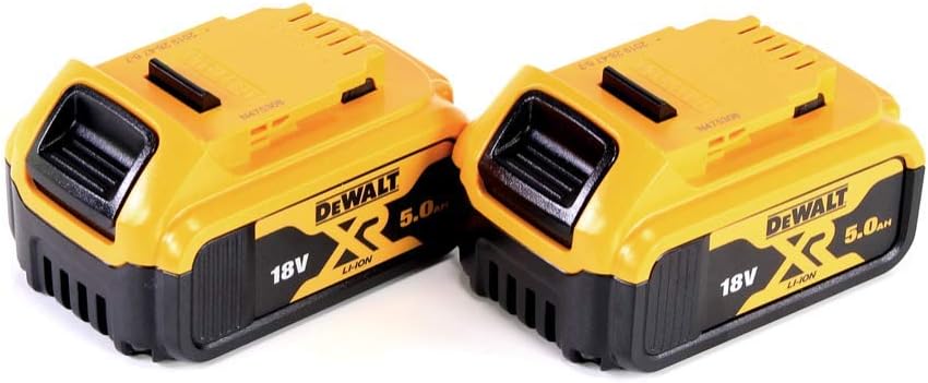 Dewalt DCB184 5.0ah 18v XR Lithium Ion Li-Ion Battery Twin 2 Pack - LED Indicator