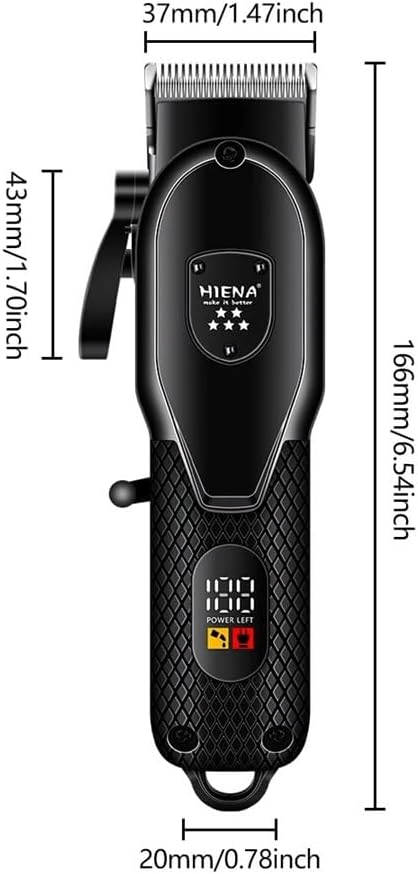 Professional Barber Electric Hair clipper LED display screen UBS charging Trimmer Powerful electric hair clipper trimmer tool