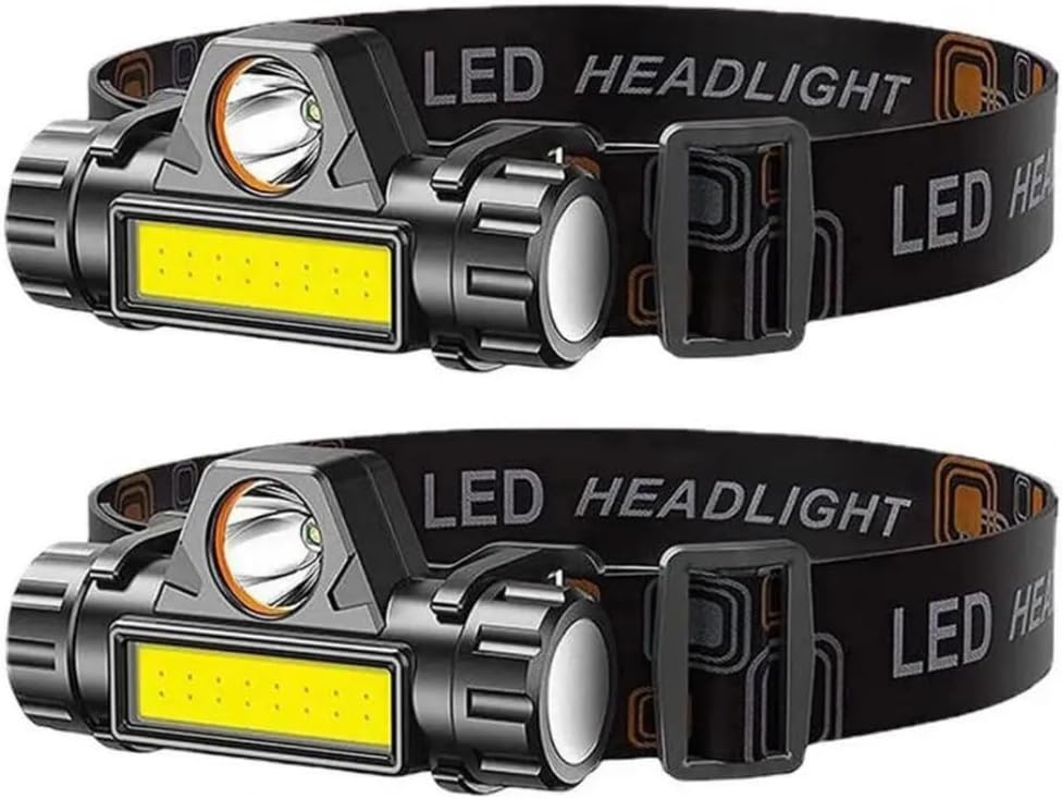 Rechargeable COB LED USB Headlamp Strong Magnetic Powerful Headlight Super Bright Waterproof Head Torch For Outdoor Fishing