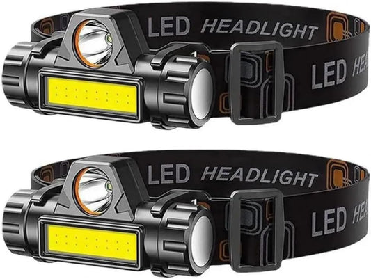 Rechargeable COB LED USB Headlamp Strong Magnetic Powerful Headlight Super Bright Waterproof Head Torch For Outdoor Fishing
