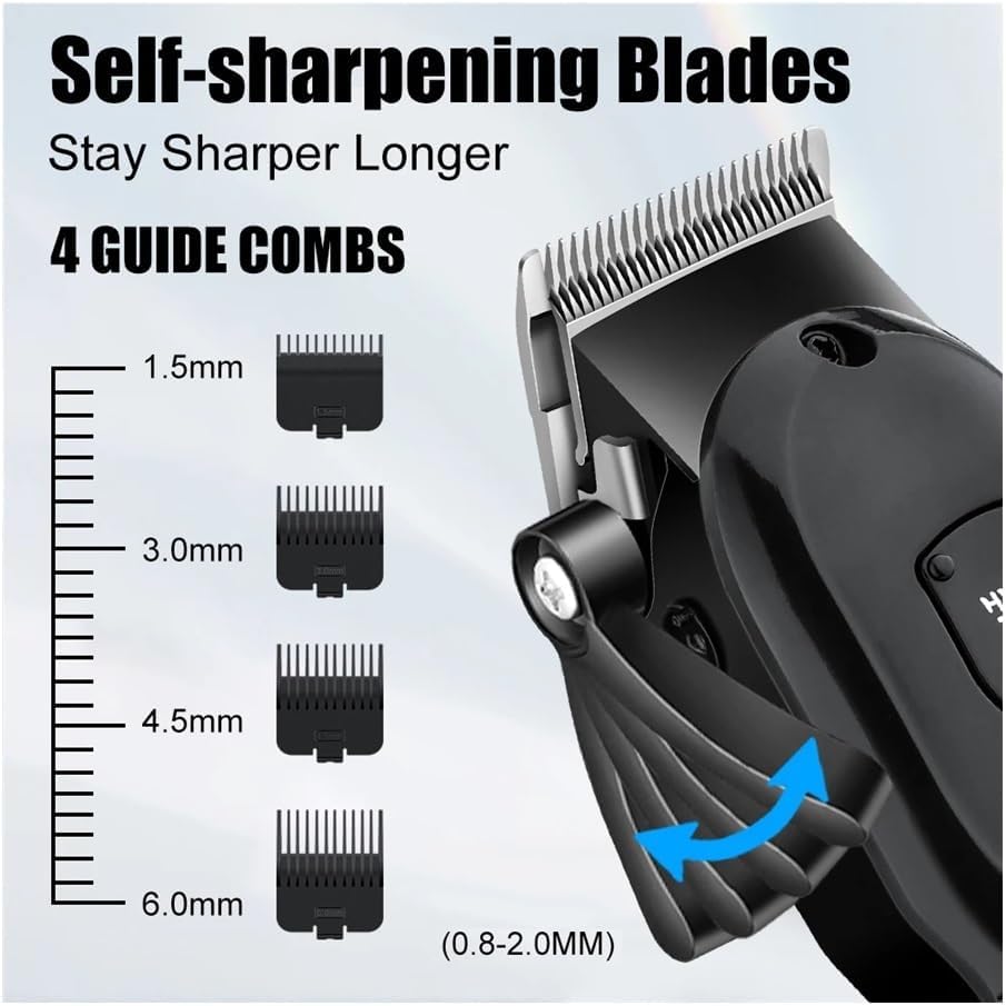 Professional Barber Electric Hair clipper LED display screen UBS charging Trimmer Powerful electric hair clipper trimmer tool