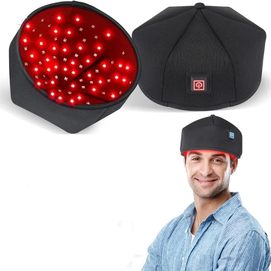 Hair Growth Cap, Anti Hair Loss Helmet Electric Scalp Massager Infrared Light Therapy Hair Regrowth