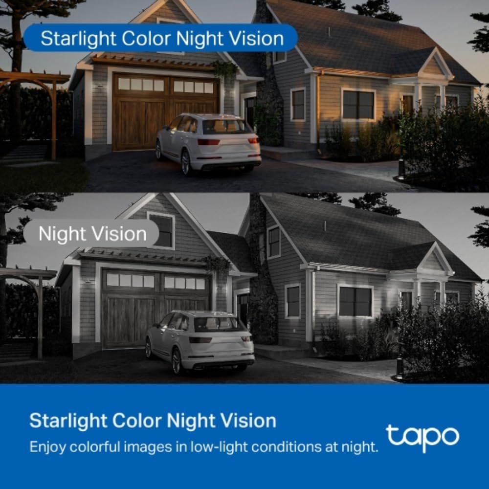 3K 5MP Pan/Tilt Outdoor Wired Security Wi-Fi Camera, 360° Visual Coverage, Starlight Full-Color Night Vision Up to 98ft, Person/Pet/Venicle