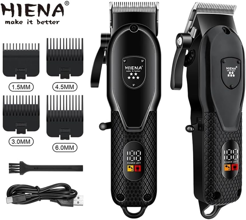Professional Barber Electric Hair clipper LED display screen UBS charging Trimmer Powerful electric hair clipper trimmer tool