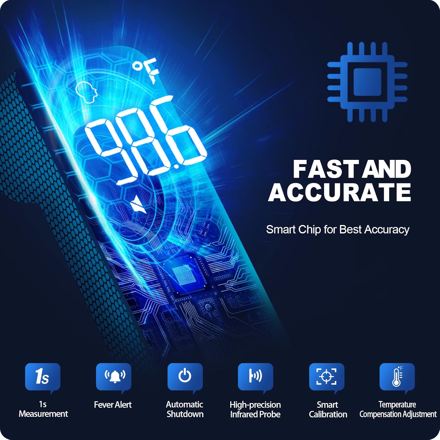 "Medical Digital Infrared Thermometer Quick Temperature"