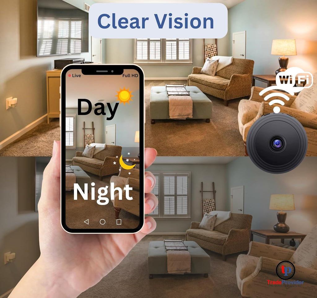 A9 WiFi Mini Camera – Wireless Smart Security Camera for Home, Infants & Pets Monitoring