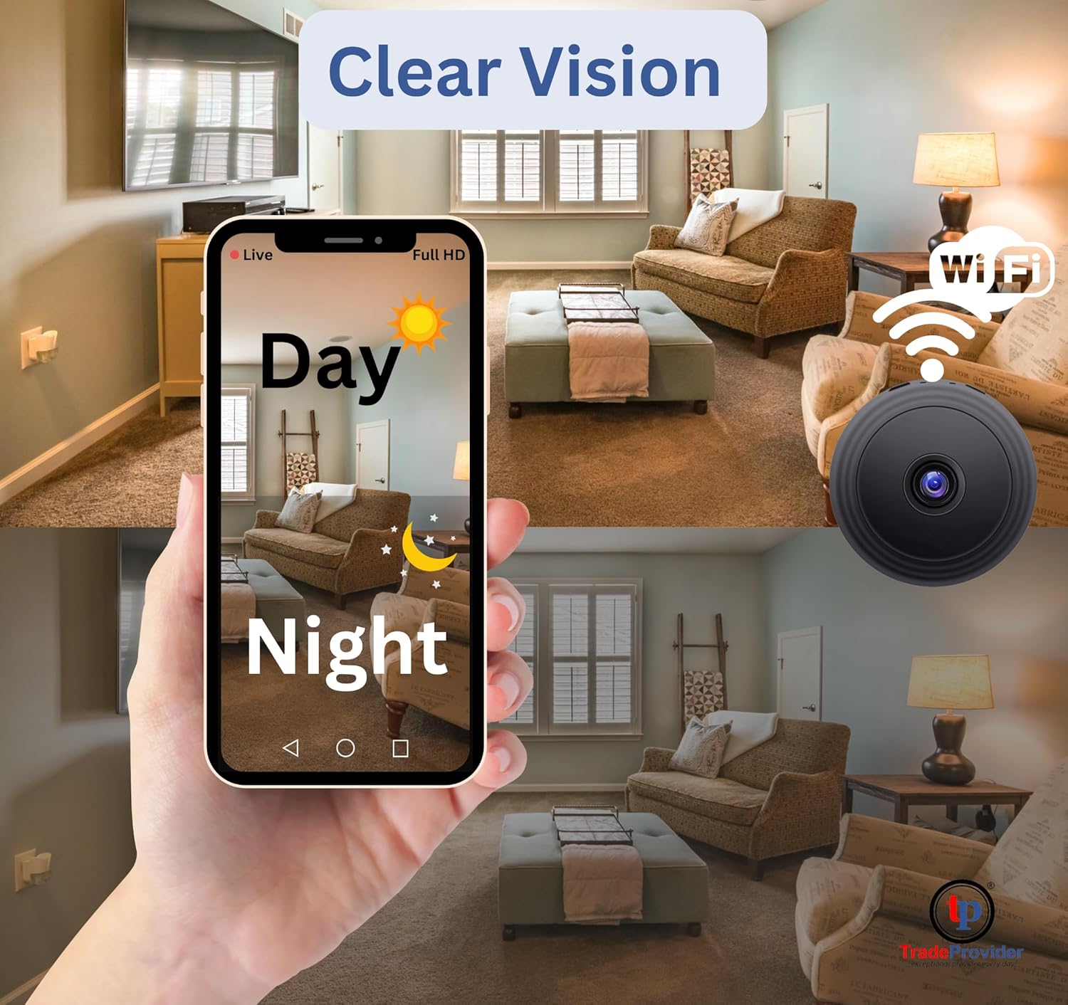 A9 WiFi Mini Camera – Wireless Smart Security Camera for Home, Infants & Pets Monitoring