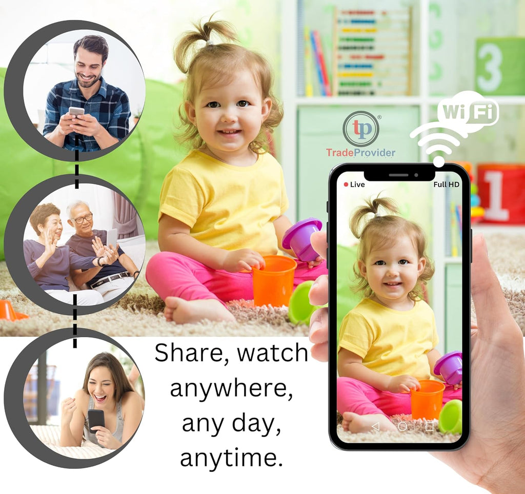 A9 WiFi Mini Camera – Wireless Smart Security Camera for Home, Infants & Pets Monitoring