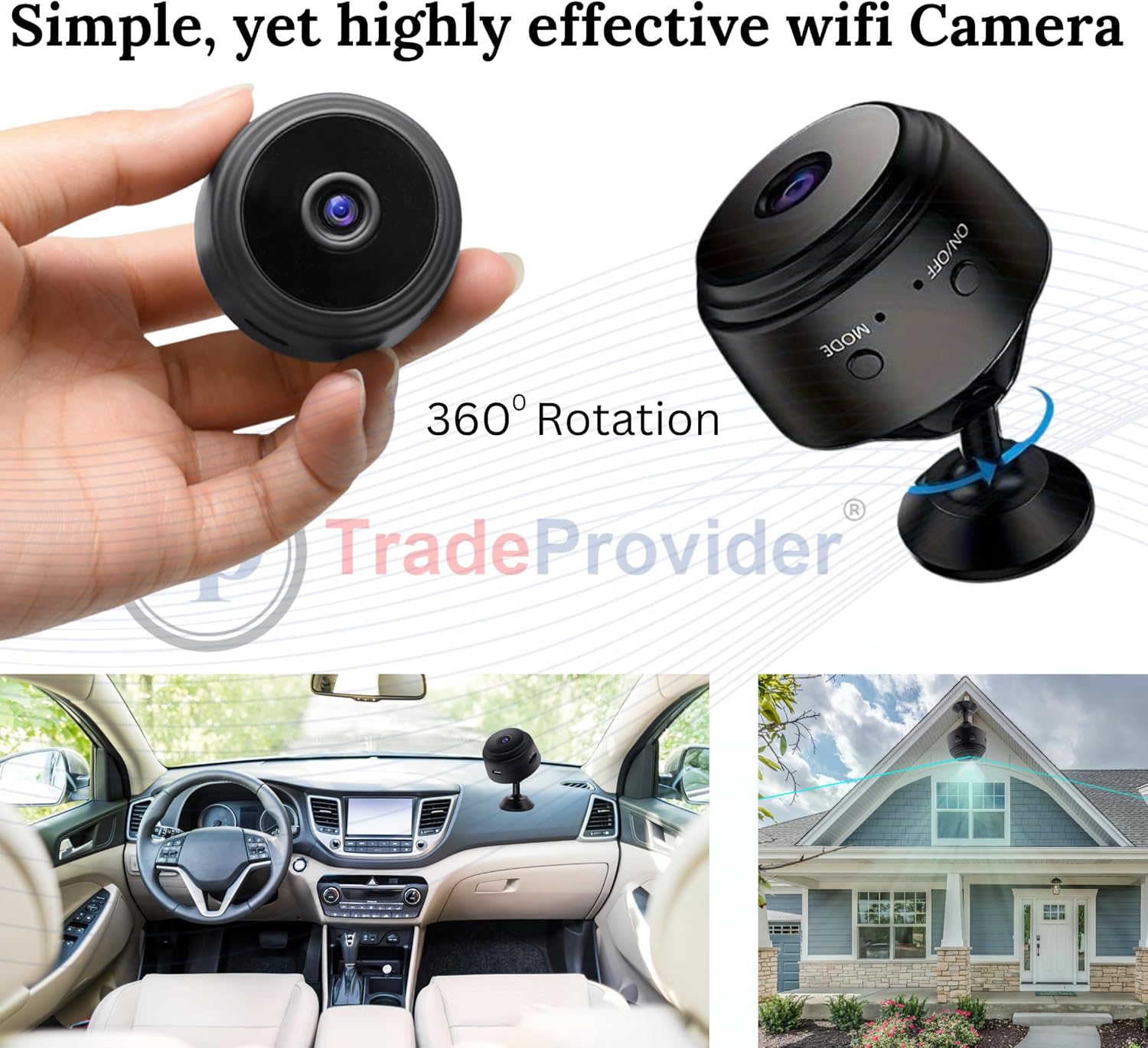A9 WiFi Mini Camera – Wireless Smart Security Camera for Home, Infants & Pets Monitoring