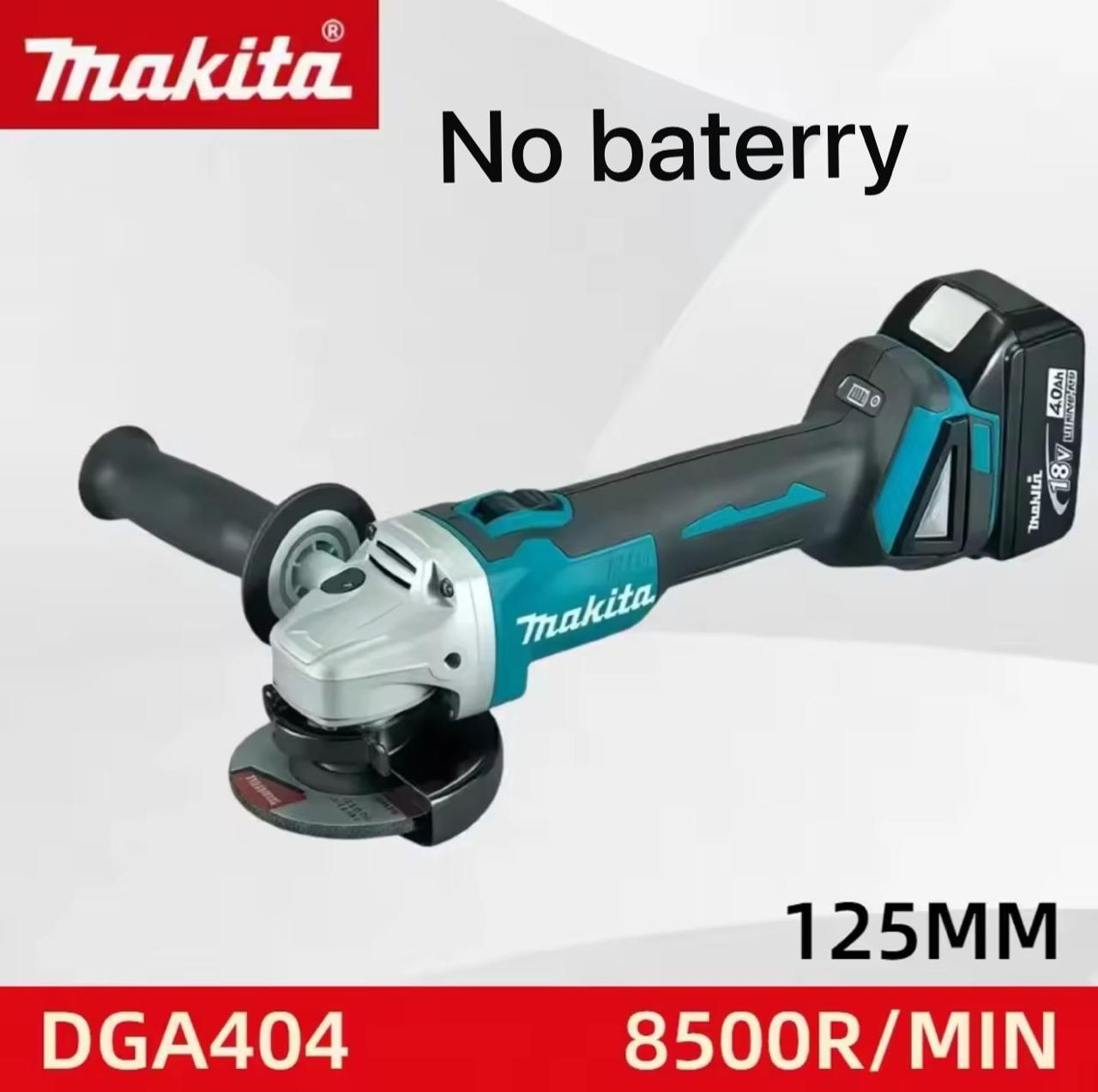 Makita DGA404 Brushless Tool Electric Angle Grinder 18V Rechargeable Cutting Machine