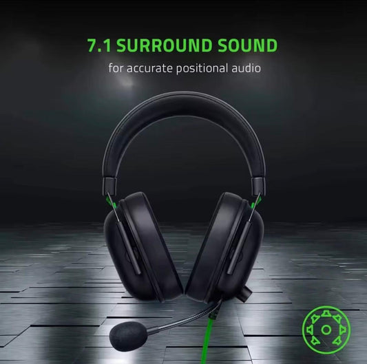 New Razer BlackShark V2 X Wired Esports Headset, Noise Cancellation, 7.1 Surround Sound